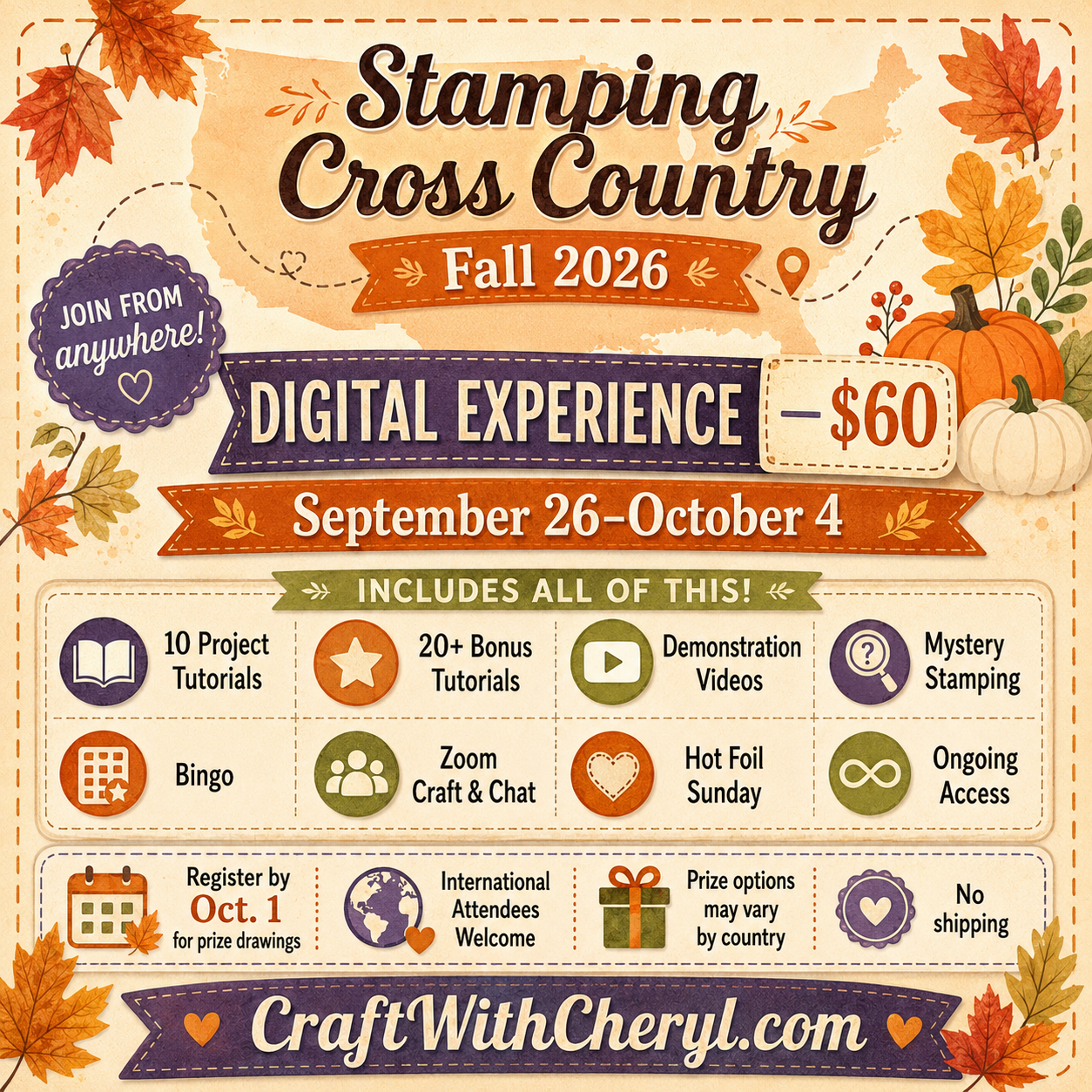 Stamping Cross Country Fall 2026 Digital Experience details